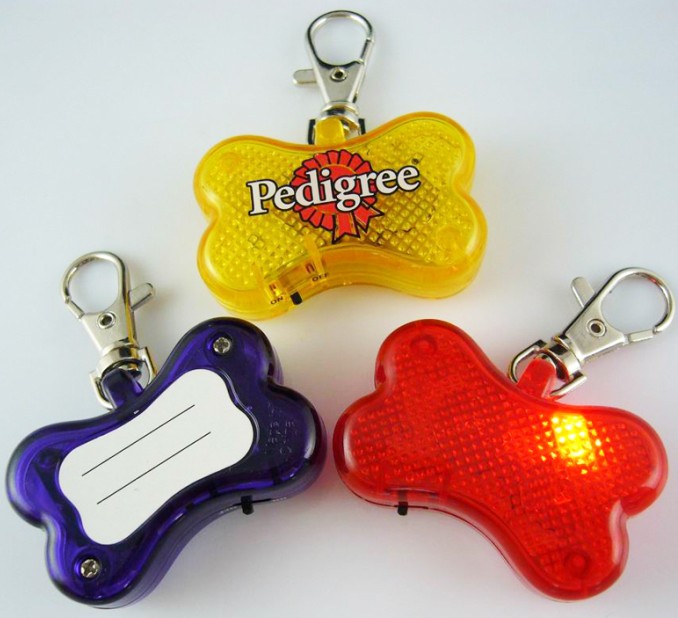 Bone-shaped LED Flashing ID Dog Tag(FT 0822)
