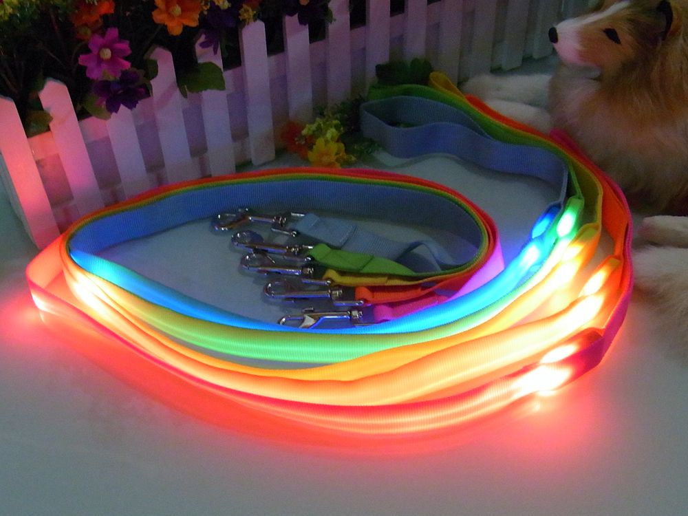 LED dog leash/nylon dog leash material (PLL1350 )