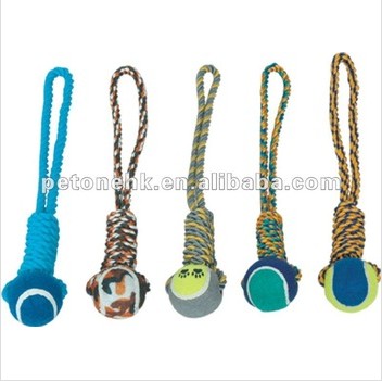 Pet Cotton Toys with Tennis Ball (PCT 1044 )