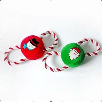 Pet Christmas Gift / Vinyl Head Rope Toy (CT 6101 )