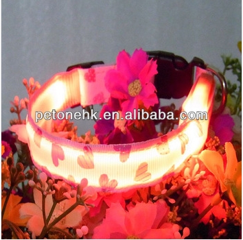 2014 christmas led fashionable bright led dog collars