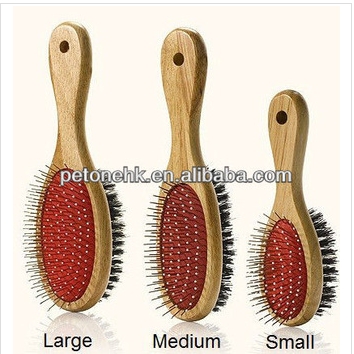 Double Sided Wood Dog & Cat Brush