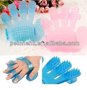 Pet Shower Bath Hand Shape Glove Comb