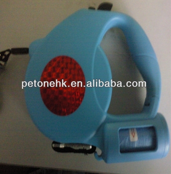 beauty retractable dog leash with flashlight