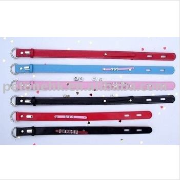 Letter PU Dog Collar