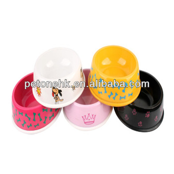 pet paw print dog bowl
