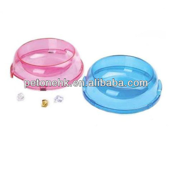 pet pink dog bowl