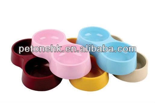 Double Round melamine pet bowl