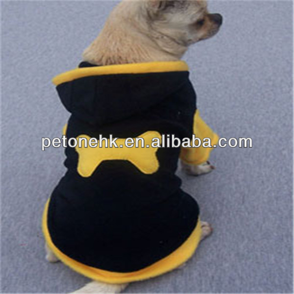 black bone printed dog clothes