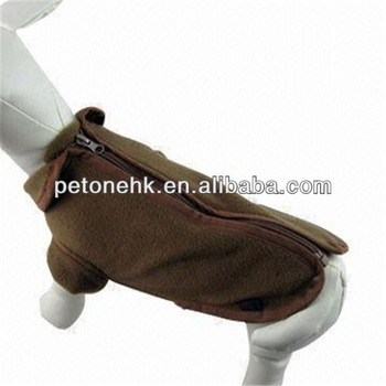 beautifull Zipper Fleece Dog Jacket